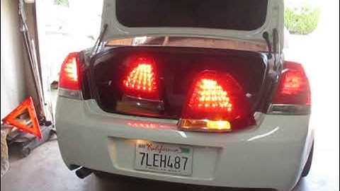 Holden Statesman LED Taillight setup test  - US Caprice PPV