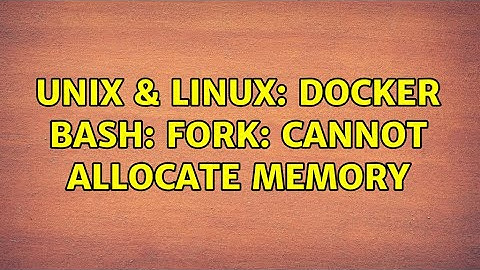 Unix & Linux: Docker bash: fork: Cannot allocate memory (2 Solutions!!)