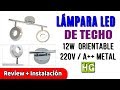 HUIGOU HG Lampara Led 12W de Techo Dormitorio con Proyectores Regulables | UnBoxing Review Español