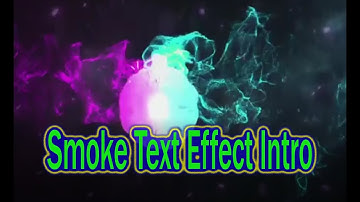 Smoke Text Effect Intro in Filmora 9 || Free Smoke video || Smoke Free Template || hamidnawazryk