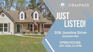 HOT NEW LISTING ALERT!! 206 Jasmine Drive, Summerville, SC 29483