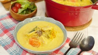 芯からぽかぽか！とろ〜りまろやか 酒粕 豆乳 シチュー のレシピ 作り方