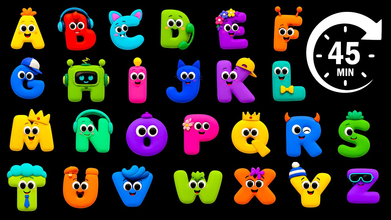 ABC Alphabet Song for Kids | Colorful Letter Friends A–Z | Fun