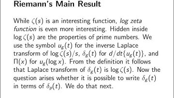 Primitive Zeta Function and Main Result of Riemann