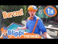 Blippi Explora Barcos | 1 HORA de Blippi em Português | Vídeos Educativos para Crianças