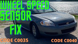 Player Profile CHEVY IMPALA 09 TO 11  WHEEL SPEED SENSOR FIX