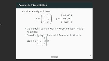 Geometric Interpretation of Least Squares