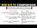 Basic differences between RTD & Thermocouple | Temperature basics