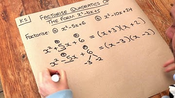Key Skill - Factorising quadratics of the form x^2 - bx + c.