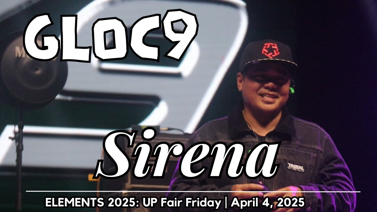 Watch GLOC-9 - Sirena | 𝐋𝐈𝐕𝐄 @ 𝐄𝐋𝐄𝐌𝐄𝐍𝐓𝐒 𝟐𝟎𝟐𝟓: 𝐔𝐏 𝐅𝐚𝐢𝐫 𝐅𝐫𝐢𝐝𝐚𝐲 on YouTube Watch GLOC-9 - Sirena | 𝐋𝐈𝐕𝐄 @ 𝐄𝐋𝐄𝐌𝐄𝐍𝐓𝐒 𝟐𝟎𝟐𝟓: 𝐔𝐏 𝐅𝐚𝐢𝐫 𝐅𝐫𝐢𝐝𝐚𝐲 on YouTube