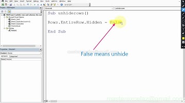 Unhide all rows at once | VBA Tutorial | simple vba code in excel