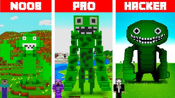 Minecraft GARTEN OF BANBAN BUILD CHALLENGE : NOOB vs PRO vs HACKER (Jumbo Josh)