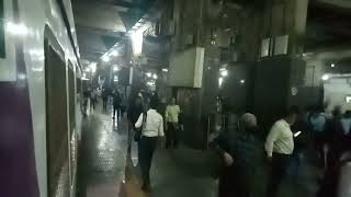 Mumbai Local Train Station Vashi Night Bheed