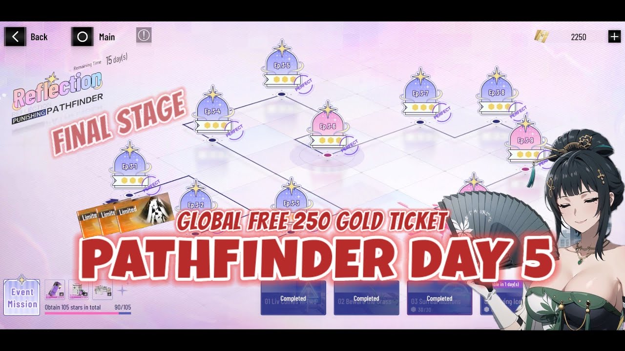 GLOBAL FREE 250 GOLD TICKET - PATHFINDER DAY 5 FINAL STAGE || PUNISHING ...