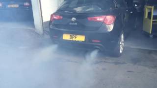 Alfa Romeo giulietta DPF regeneration after cleaning procedure at www.doncasterdpfcleaning.co.uk screenshot 2