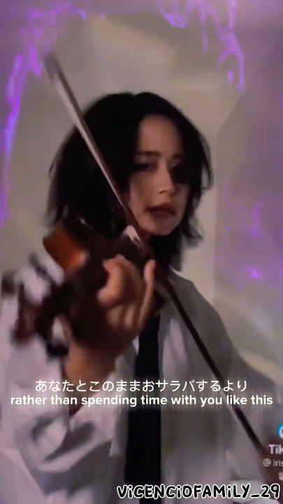 I edited a person playing 'Shinunoga E-Wa' on the violin (credits to @irisbiidan0__0)