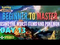 BEGINNER TO MASTER CHALLENGE! *Using The Worst Pokemon & Held Items* Day 13