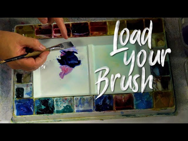 A full guide on the best brushes to use for watercolour painting. 