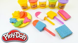 Фрукты и Мороженное из Пластилина Плей До, Play Doh Ice Cream