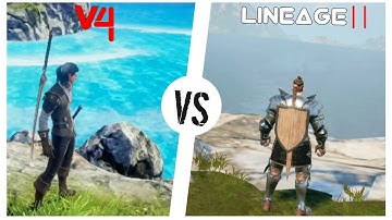 V4 Mobile Vs Lineage 2m quick Gameplay,graphics comparison || V4 Game mmorpg || V4 gameplay mobile !