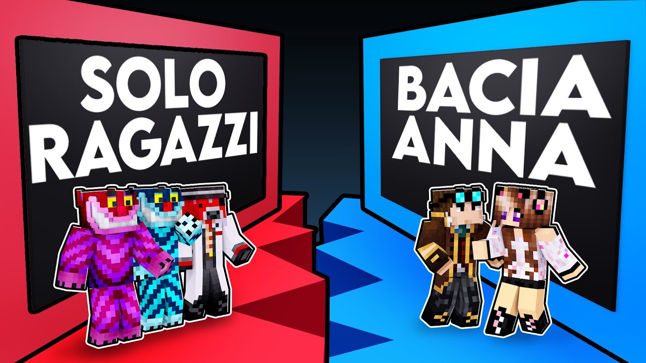 SCEGLI IL LATO CON PIÙ AMICI PER SOPRAVVIVERE SU MINECRAFT!!