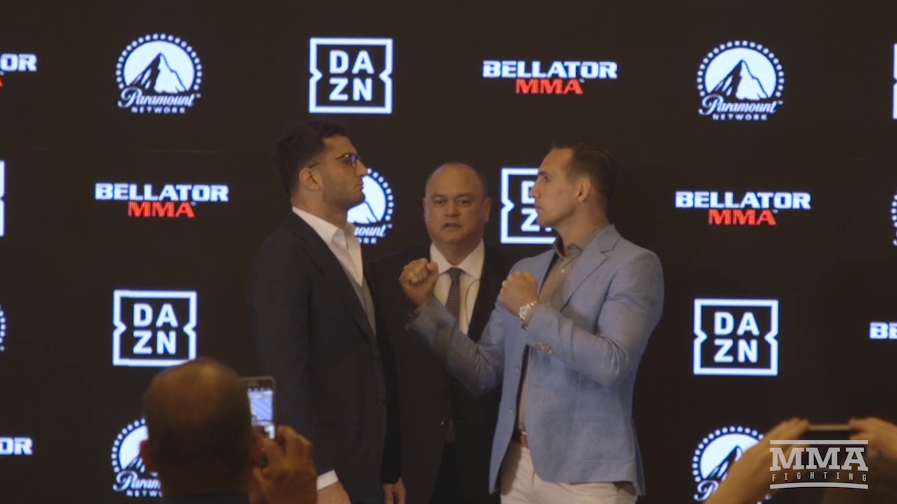 Gegard Mousasi vs. Rory MacDonald Bellator Staredown - MMA Fighting mixed martial arts nantes