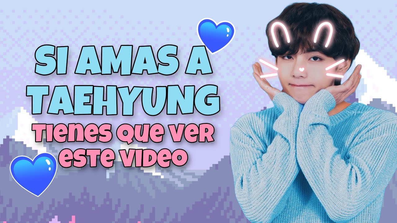 TAEHYUNG siendo TAEHYUNG 🥹 Si amas a V tienes que ver este video 🥺💖