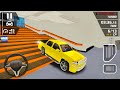 Dodge Pickup Truck Driving On Roofs - Car Drive Sim: Stunt Ramps - Android Gameplay