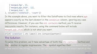 How to Match an Exact Pattern in a Pandas DataFrame Information