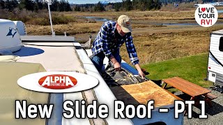 Alpha Systems SuperFlex RV Roof Membrane Installation (Part 1) Disassembly & Removing Old Material