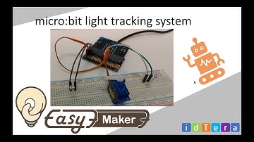 micro:bit code  light tracking system Servo SG90 Photoresistor