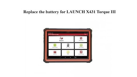 Battery Replacement for LAUNCH X431 Torque III Torque3 Scanner