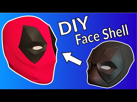 How To Make a Deadpool Mask - DIY Foam Face Shell and Fabric Mask