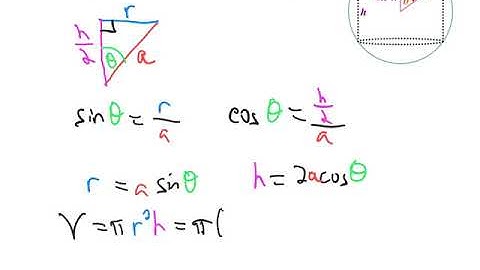 PCH p 391 #08 Optimal inscribed cylinder