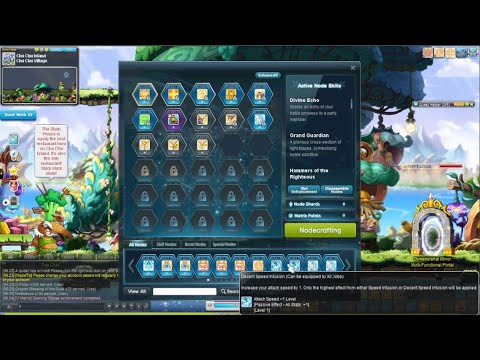 [MapleStory] Hyperion Journey 03: Speed Infusion Node in now a Passive.
