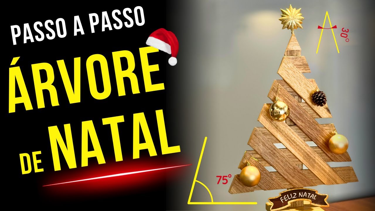 Árvore de NATAL de MADEIRA: Idea Fácil com ferramentas Básicas de ...