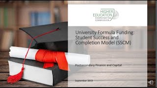 Public University Formula Funding: Student Success and Completion Model (SSCM)