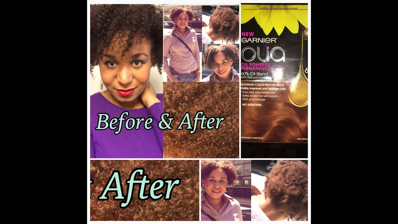 Olia Light Auburn Dye Application Tips & Review on Natural Hair - YouTube