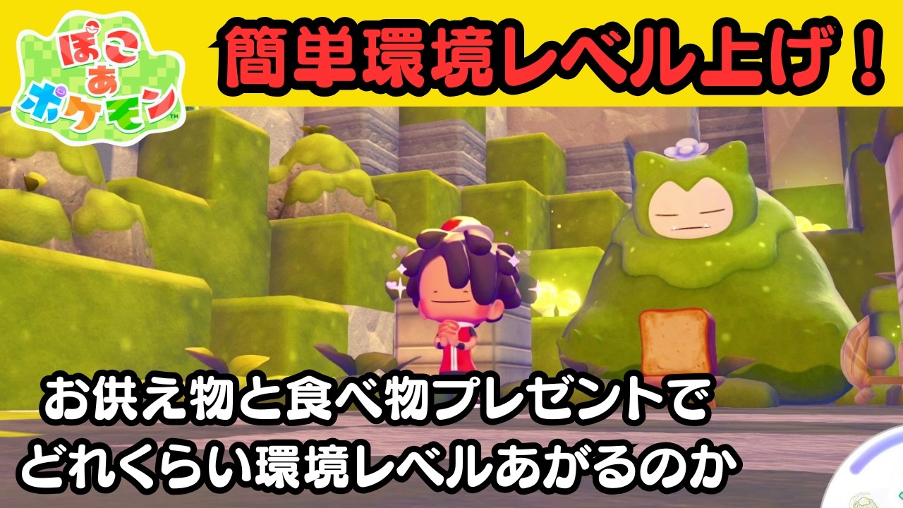 ぽこあポケモン 環境レベル 上げ方
