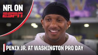 Michael Penix Jr. says he 'answered a lot of questions' at Washington's Pro Day 🏈 | NFL on ESPN