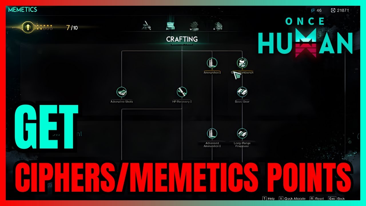 How To Get CIPHERS MEMETICS POINTS In Once Human EASY WAY YouTube How To Get CIPHERS MEMETICS POINTS In Once Human EASY WAY YouTube