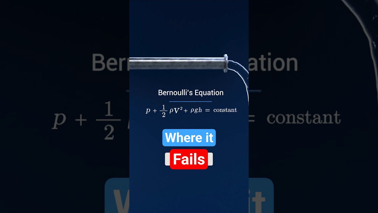 Where Bernoulli’s Principle Fails | Assumptions & Limitations #shorts #engineering