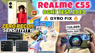 REALME C55 BGMI GYRO FIX 2023 | REALME C55 BGMI SENSITIVITY