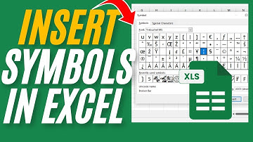 How To Insert Symbols In Excel