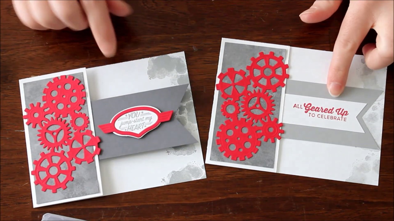 How To Create a Banner Front Card - Laura's Stamp Pad - YouTube