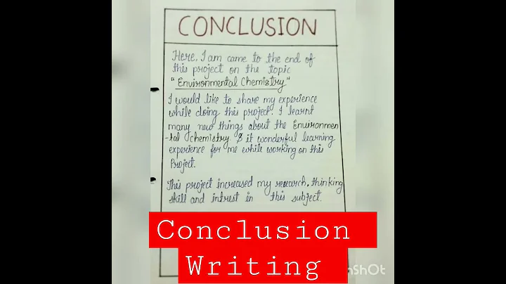 conclusion writing for any project
