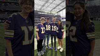 Unbelievable game day experience courtesy of the Vikings 🏈 #nfl #football #skol #lego