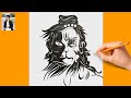 How to draw hanuman ji face step by step  lord of hanuman drawing  tutorial  god drawing