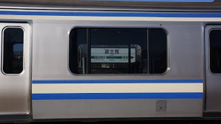 E217系横クラY-49編成　廃車回送で長野へ　汽笛もいただきました！
