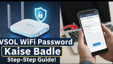 How to change V.Sol router password Simple method guide step to step 